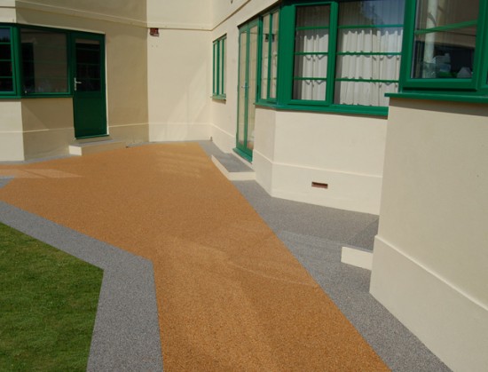 Clearstone restored resin paths for Art Deco home