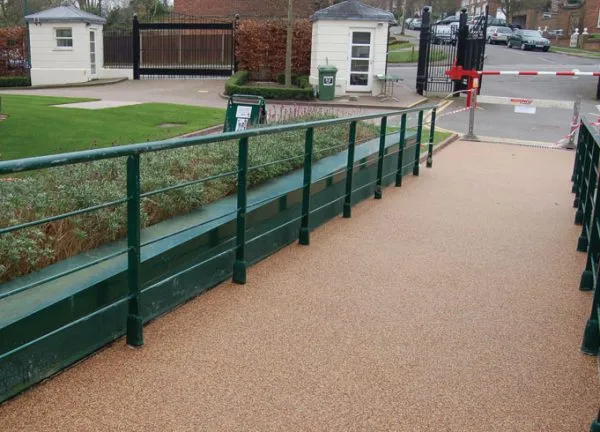 Resin pavement at Wimbledon tennis
