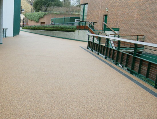 Resin bound surfacing at Wimbledon Tennis Club