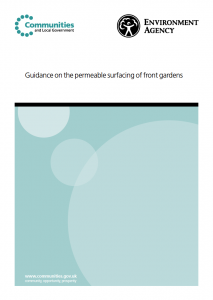 Guidance on the permeable surfacing of front gardens (cover)