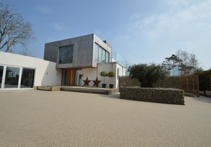 Clearstone resin bound paths for Frosts Landscape garden design for the Saltmarsh house, Norfolk