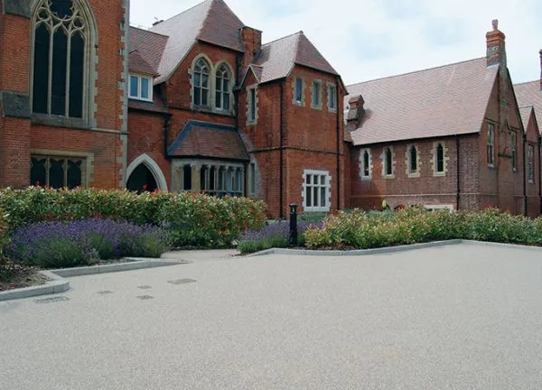 All-Saints-Resin-Bound-Gravel-front-entrance at church commercial project