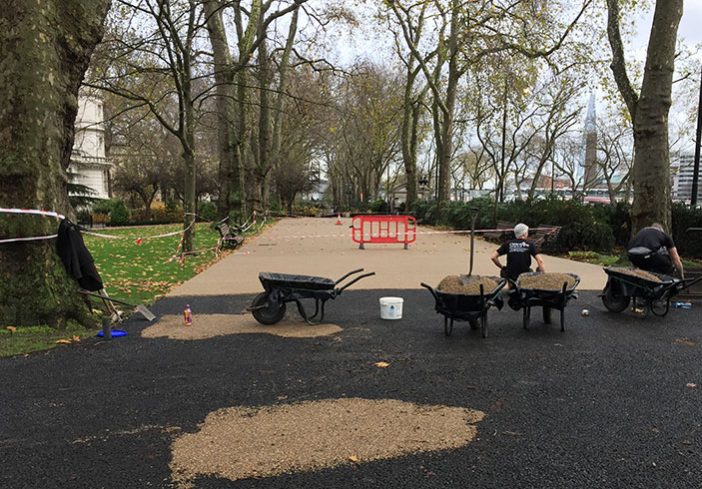 Resin bound paths for Middle Temple London Clearstone