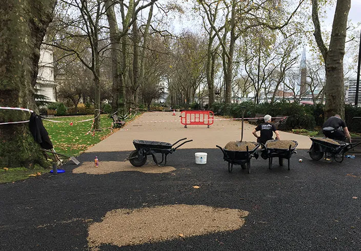 Resin bound paths for Middle Temple London Clearstone