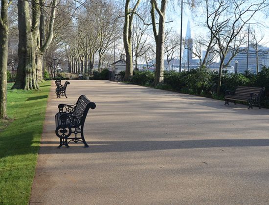 Resin bound paths for Middle Temple London Clearstone