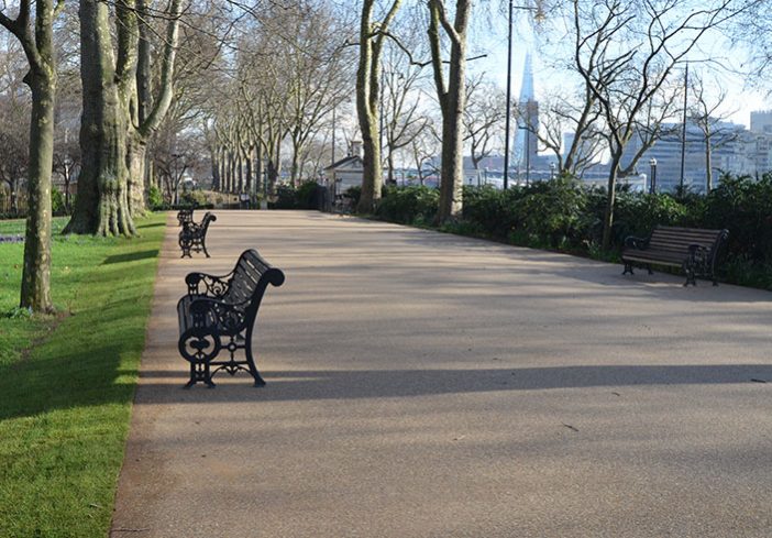 Resin bound paths for Middle Temple London Clearstone