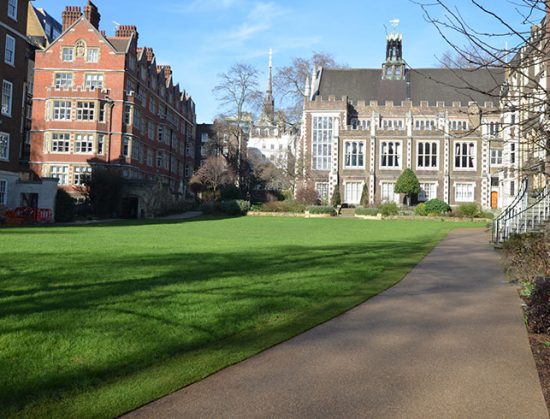 Resin bound paths for Middle Temple London Clearstone