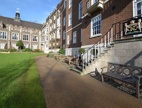 Resin bound paths for Middle Temple London Clearstone