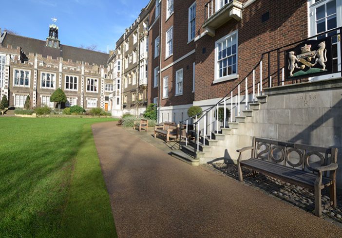 Resin bound paths for Middle Temple London Clearstone