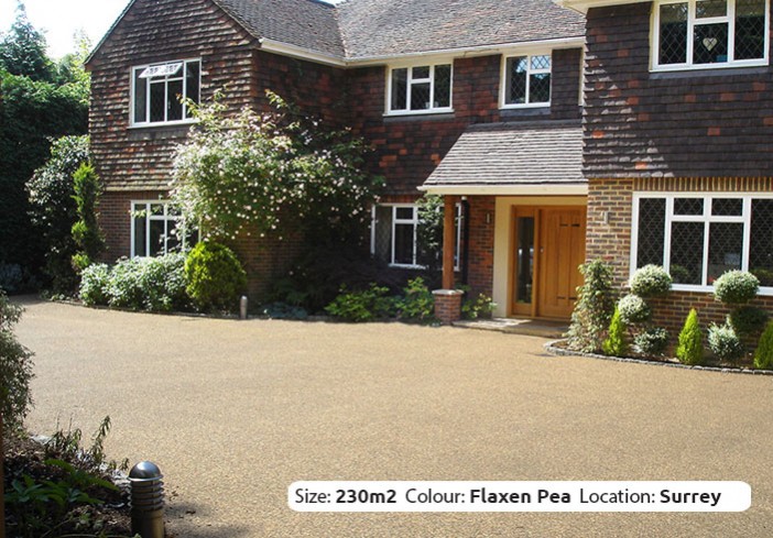 Resin Bound Driveway in Flaxen Pea colour, Cobham, Surrey by Clearstone