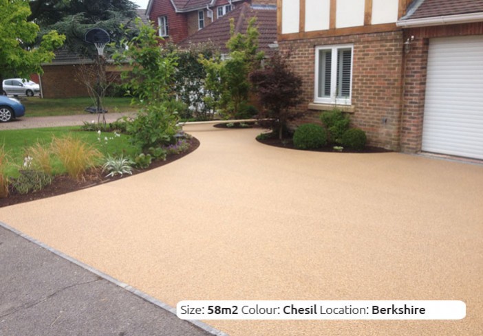 Resin Bound Driveway in Chesil colour, Warfield, Berkshire by Clearstone