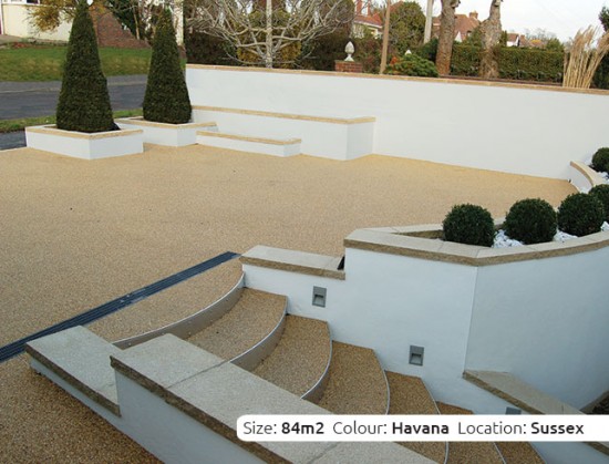 Resin Bound Driveway in Havana colour, Lancing, Sussex