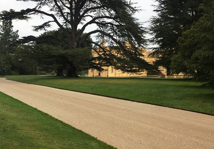 Resin bound roadway in Mocha at Osborne House for English Heritage