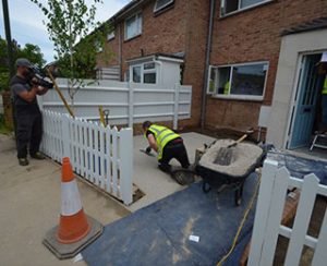 resin bound ramp up to the front door