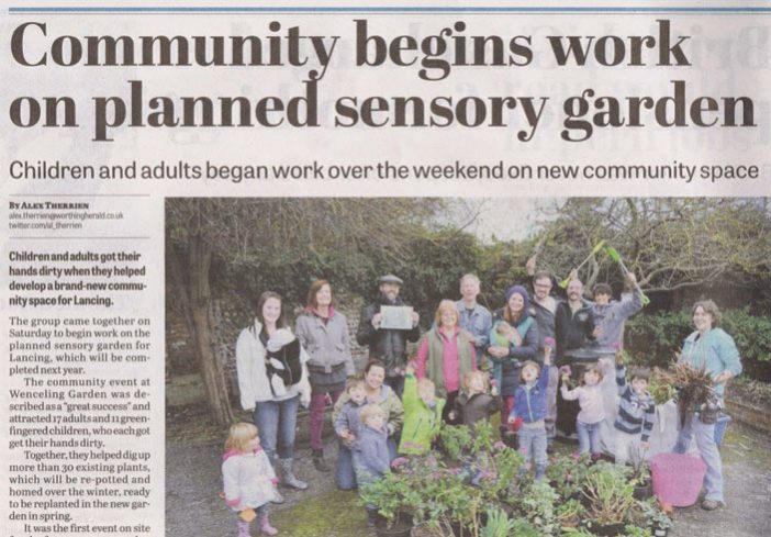 Wenceling community Sensory Garden, Lancing, West Sussex