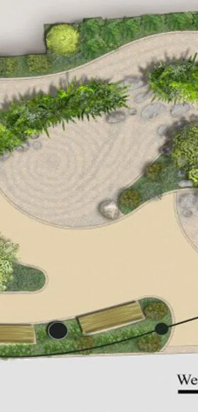 Commercial development with resin bound paving - planning application context