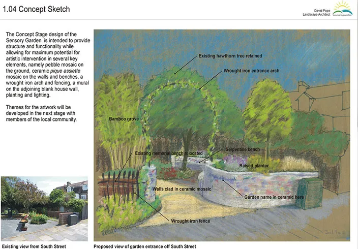 Resin paths for Wenceling Sensory Garden, Lancing, West Sussex