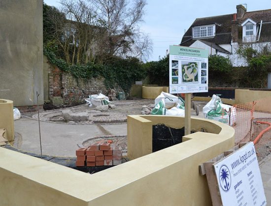 Resin bound colour for Wenceling community Sensory Garden, Lancing, West Sussex