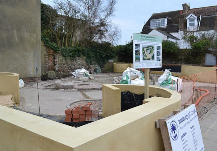 Resin bound colour for Wenceling community Sensory Garden, Lancing, West Sussex