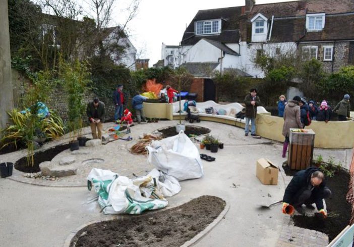 Wenceling community Sensory Garden, Lancing, West Sussex