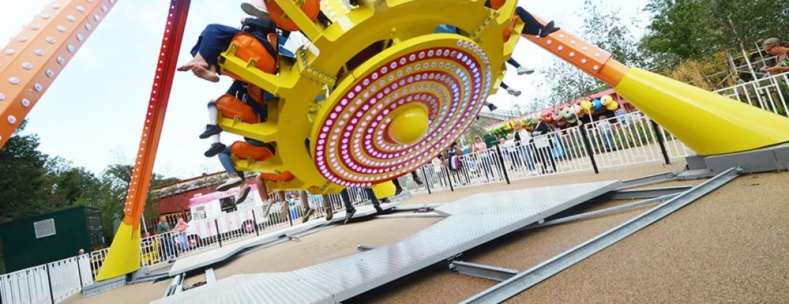 Dreamland Pendulum resin bound pathways for amusement park rides, Margate