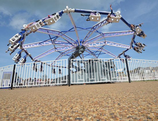 Dreamland Amusement Park, Margate, resin bound pathways for DreamCatcher ride