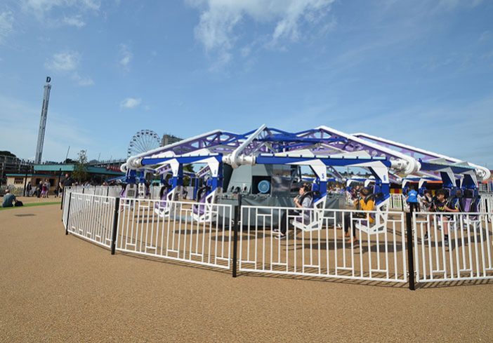 Dreamland Amusement Park, Margate, resin bound pathways for DreamCatcher ride