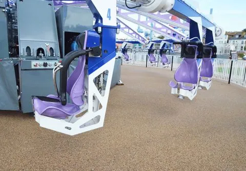 Dreamland Amusement Park, Margate, resin bound pathways for DreamCatcher ride
