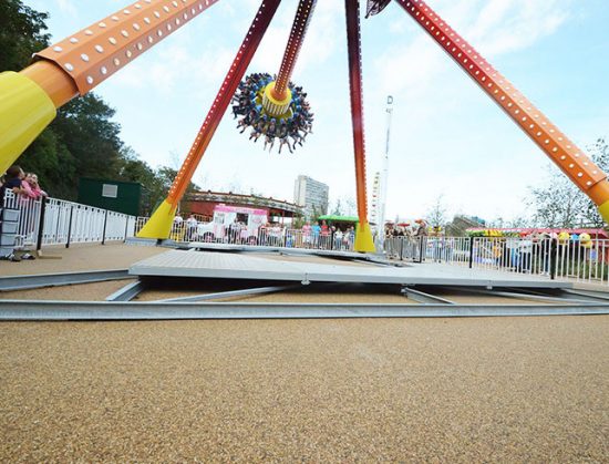 Dreamland Pendulum resin bound pathways for amusement park rides, Margate
