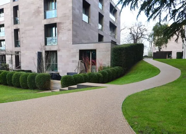 Resin surface walkway in north london