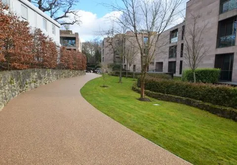 resin bound path as part of wider development
