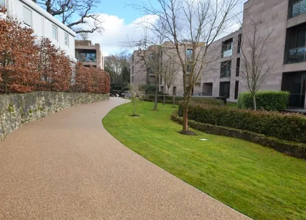 resin bound path as part of wider development