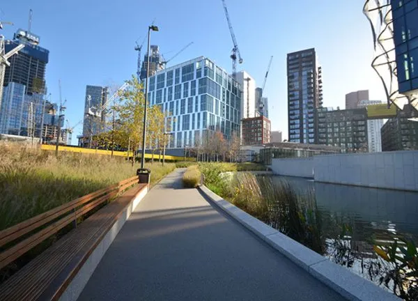 Resin Pathways Nine Elms London Commercial Project