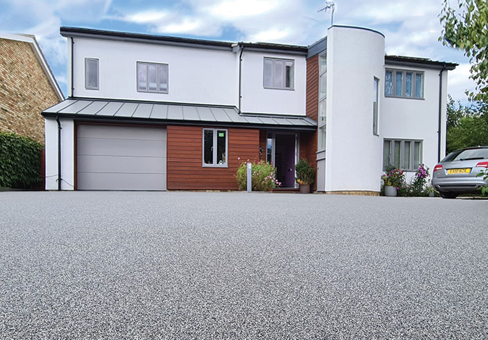 Resin bound gravel driveway, Wendens Ambro, Essex