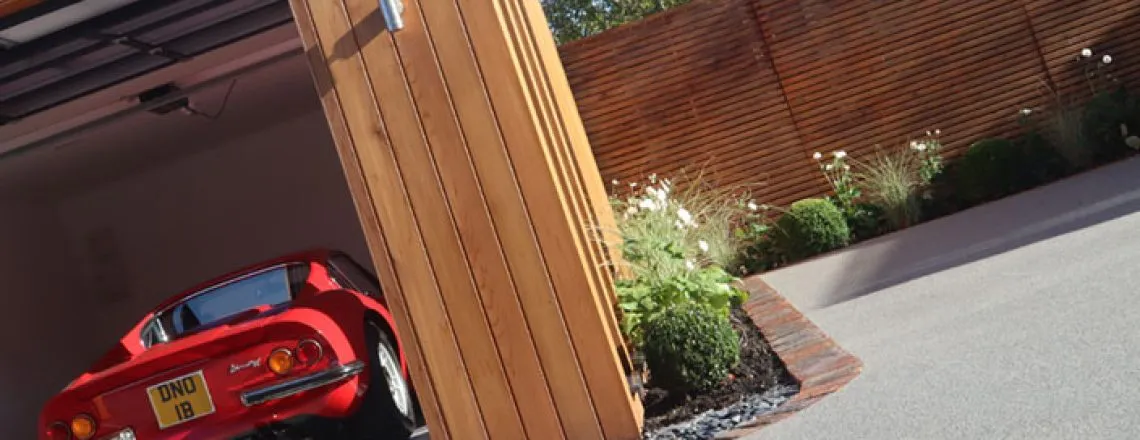 Resin bound drive for luxury garages, Cuckfield, Sussex