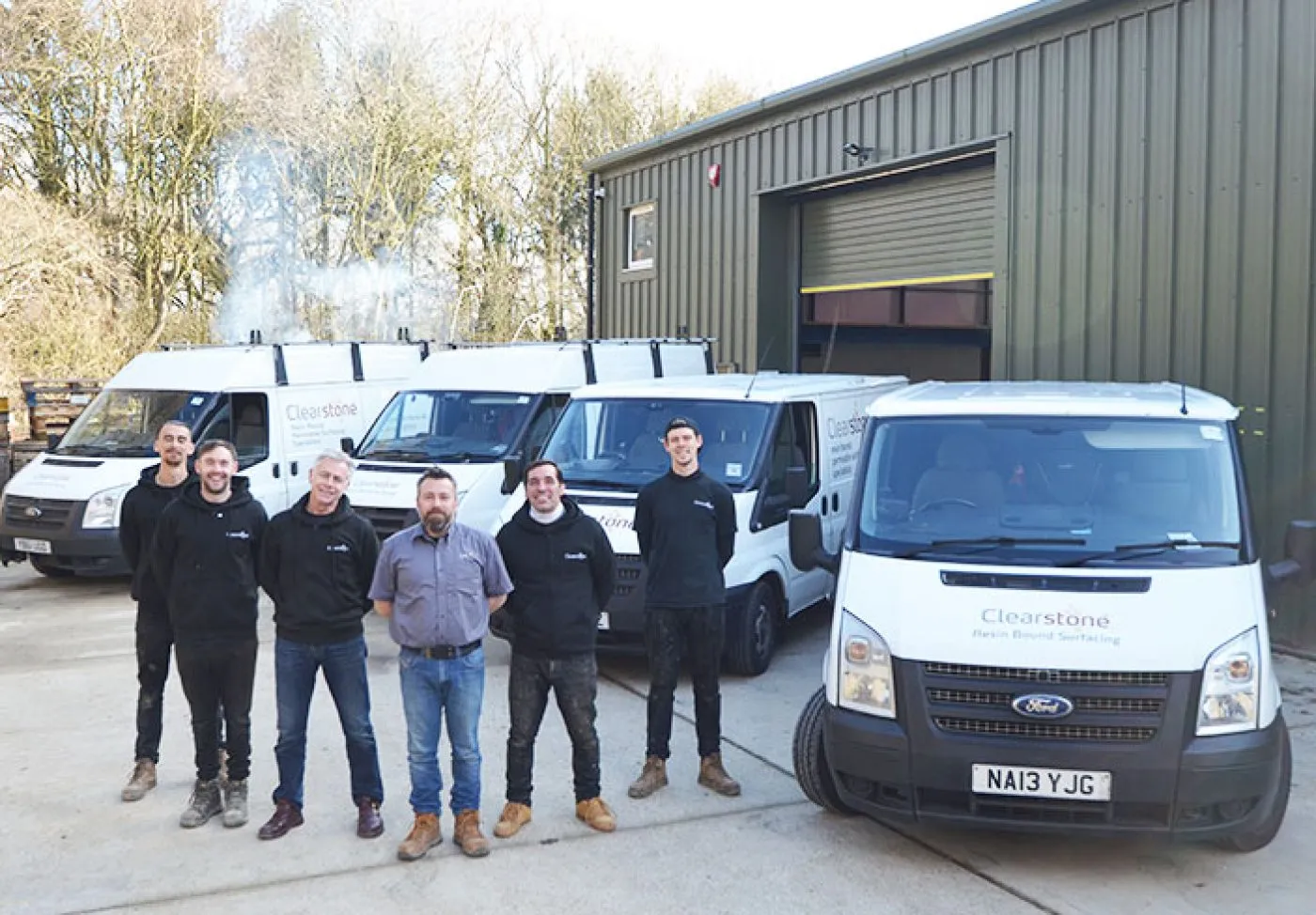 Clearstone Paving team on site - Spencer Kennard and team