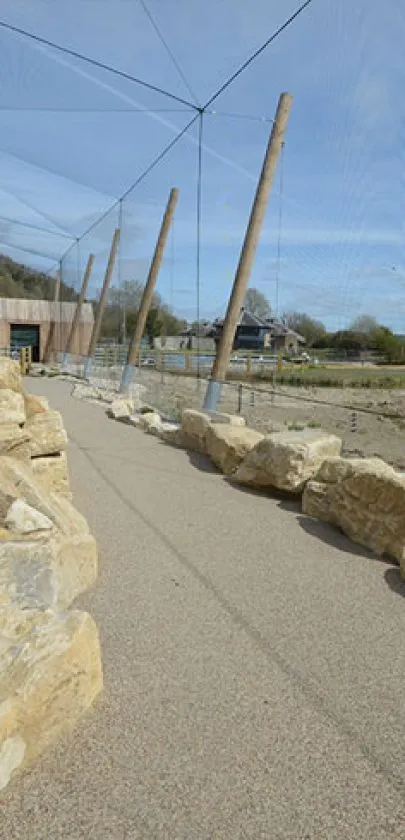 Arundel Wetland Centre Aviary permeable resin bound paths