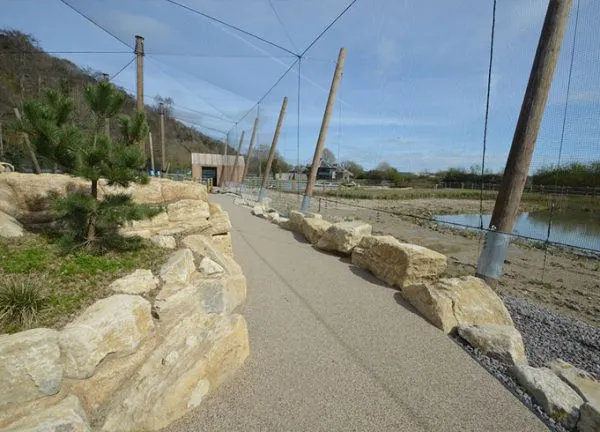 Arundel Wetland Centre Aviary permeable resin bound paths