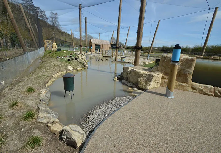Arundel Wetland Centre Aviary permeable resin bound paths