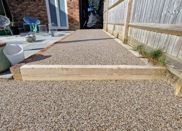 resin surfaces on raised access