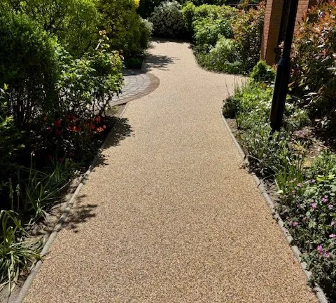 Resin bound path and entrance