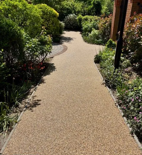Resin bound path and entrance