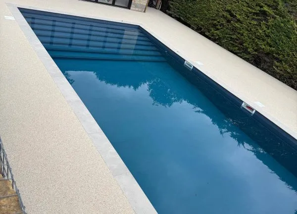 Resin bound pool and spa surround, Sussex
