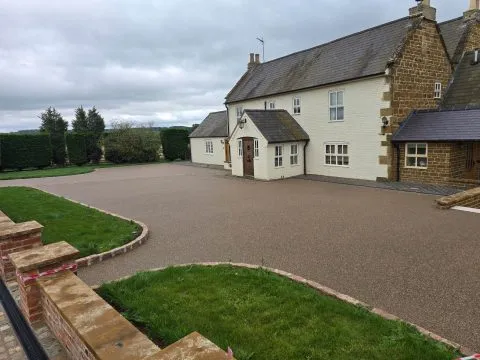 Resin bound path connecting garden areas