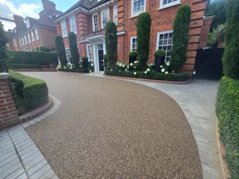 Resin bound driveway at a period property