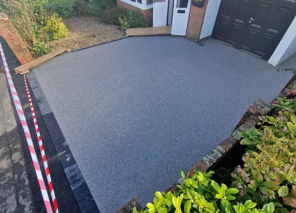 Small driveway resin bound surface repair
