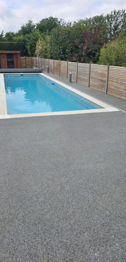 Swimming pool surround in Metro colour in a georgian property in Horsham